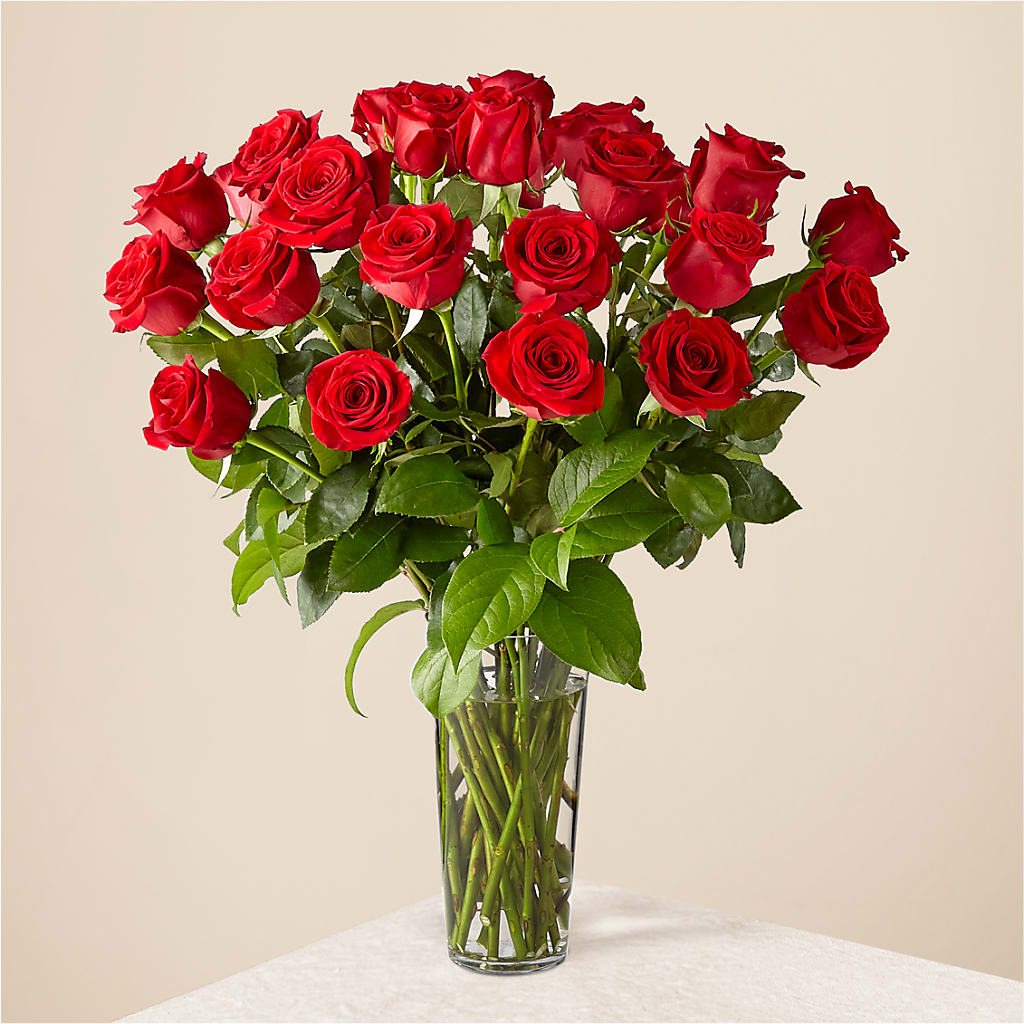 Premium Long Stem Red Rose Bouquet for Romantic Occasions