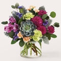 Botanical Dream Bouquet with Green and Purple Seasonal Blooms