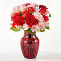 Candy Kisses Pink and Red Rose and Carnation Bouquet